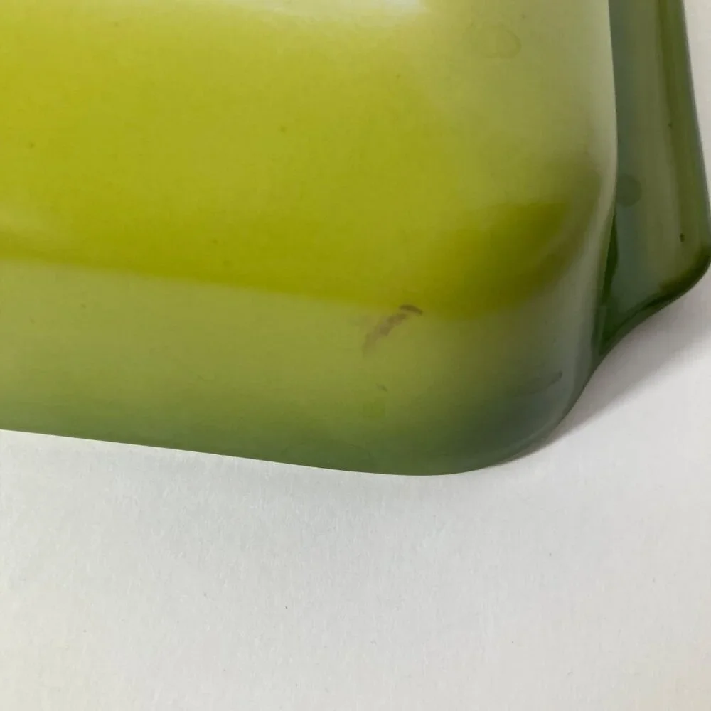 Vintage‎ Anchor Hocking Fire King 1.5Qt Rectangular Baking Dish 432 USA Green